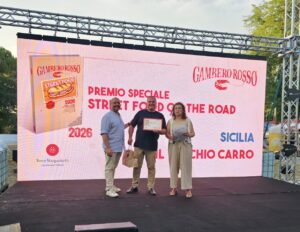Il miglior “Street Food on the road” d’Italia è il panino con porchetta di suino nero dei Nebrodi dell’allevatore Giuseppe Oriti, premiato a Roma da Gambero Rosso