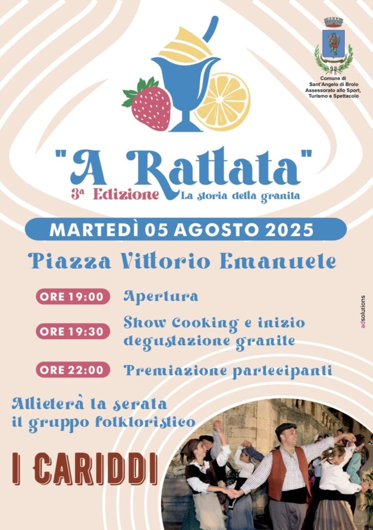 A Sant’Angelo di Brolo torna “A Rattata”: la festa della granita siciliana