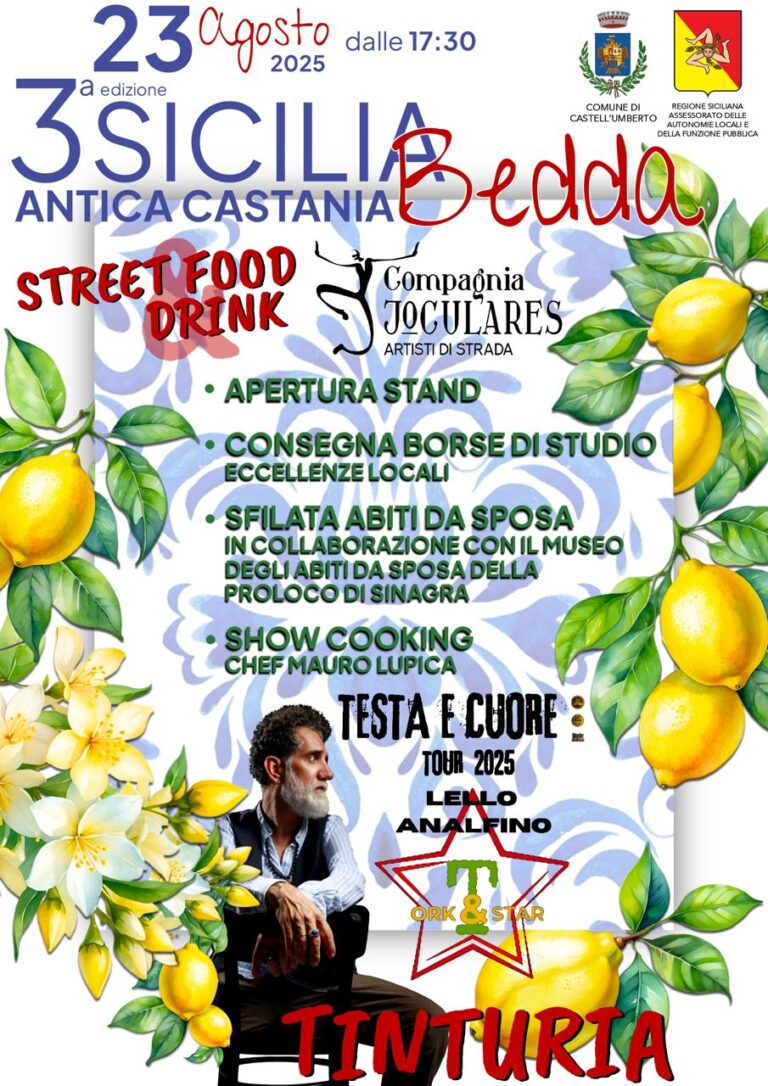 Castell’Umberto si prepara per il 23 agosto per la terza edizione di “Sicilia Bedda”