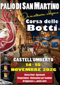 Castell’Umberto in festa: la 17ª edizione del Palio di San Martino celebra i sapori e i profumi dei Nebrodi!